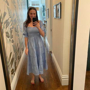 Hill House Home Blue Silver Nap Dress XS